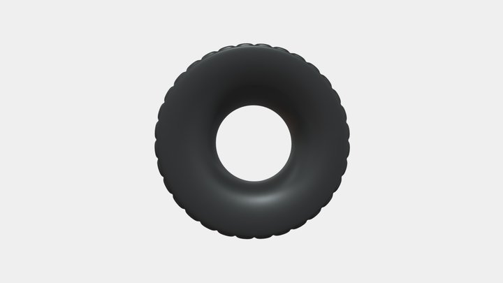 Truck Tyre 3D Model