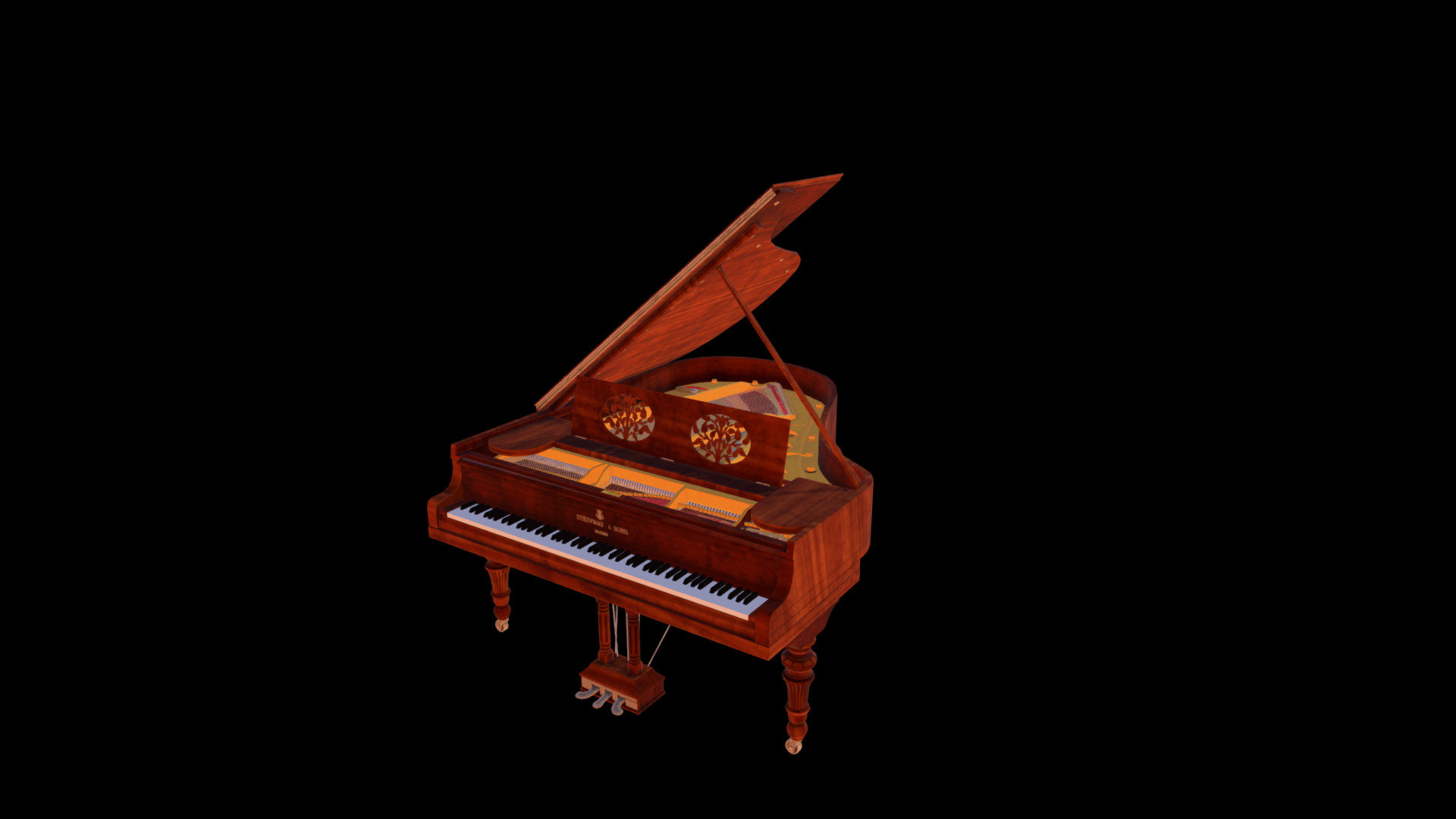 Pian - 3D model by Muzeul George Enescu (@inobi) [f43b8be] - Sketchfab