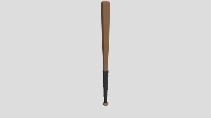 LowPoly Baseball Bat 3D Model