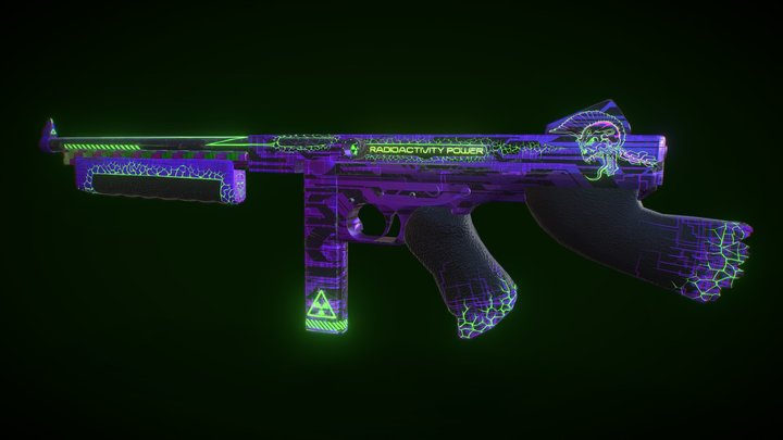 Thompson - "Radioactive Power" (Skin for Rust) 3D Model