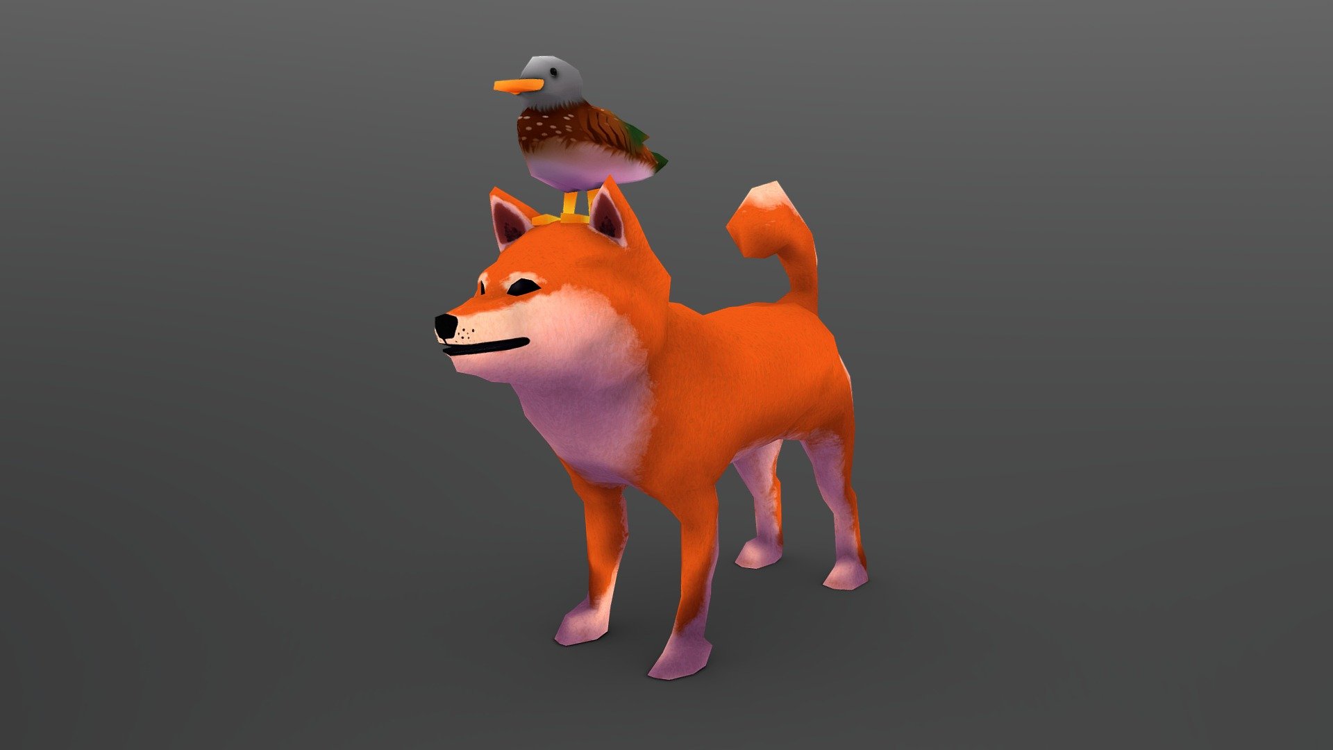 Shiba & Duck - 3D model by Yno Dela Cruz (@MrFruitSalt) [f43e02b ...