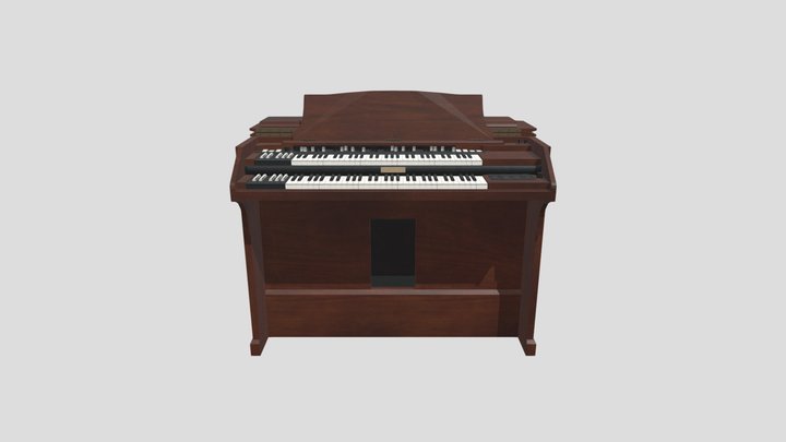 Hammond B3 Organ 3D Model
