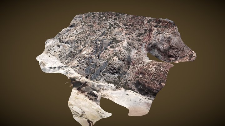 Old Sulfur Mines at Milos 3D Model