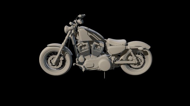 Harley Davidson Forty Eight 3D Model