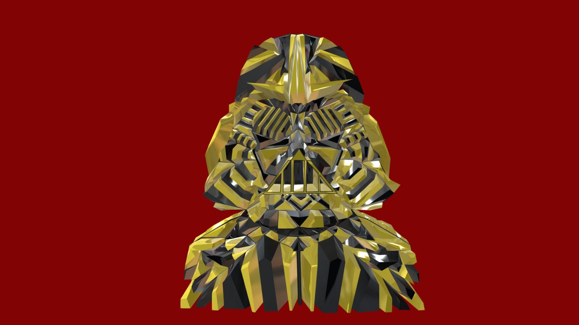Yellow and Black Darth Vader
