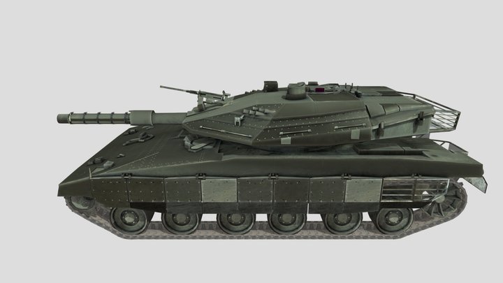 Classic tank 3D Model