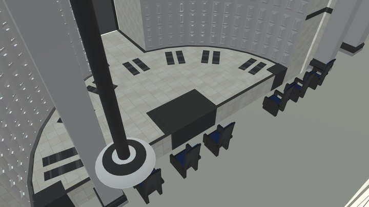 low poly doctor strange Illuminati Headquarters 3D Model