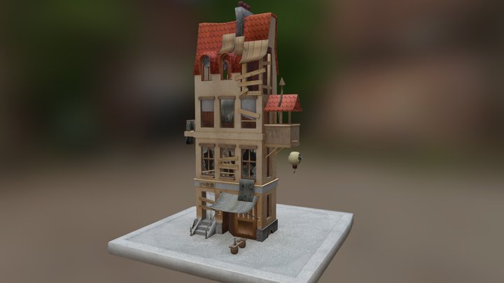 Old Food House 3D Model