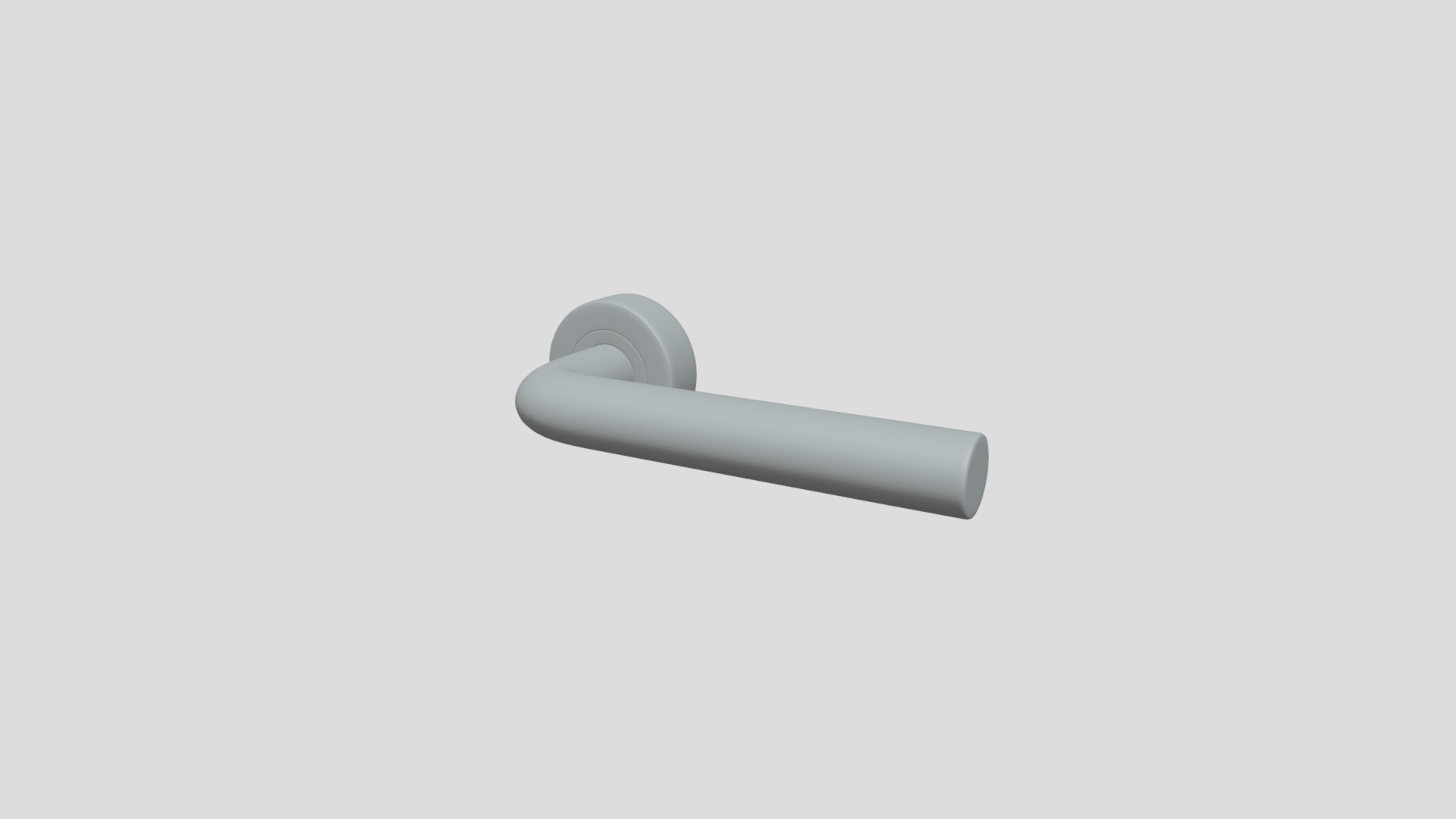 3D model Door Handle - This is a 3D model of the Door Handle. The 3D model is about a light bulb on a white background.