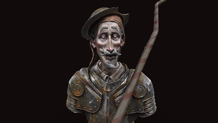 Don Quixote 3D Model