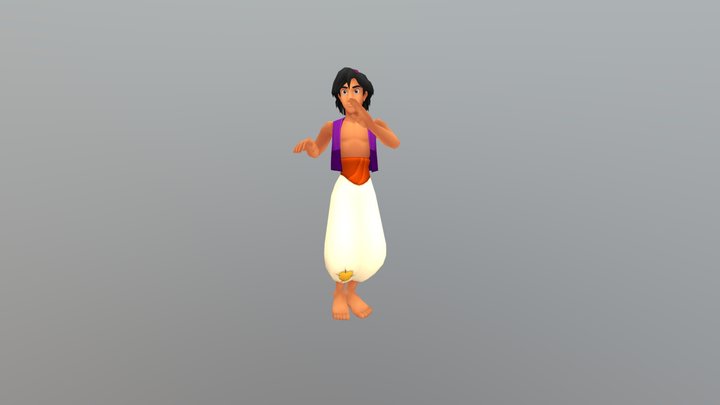Rumba Dancing Aladin 3D Model