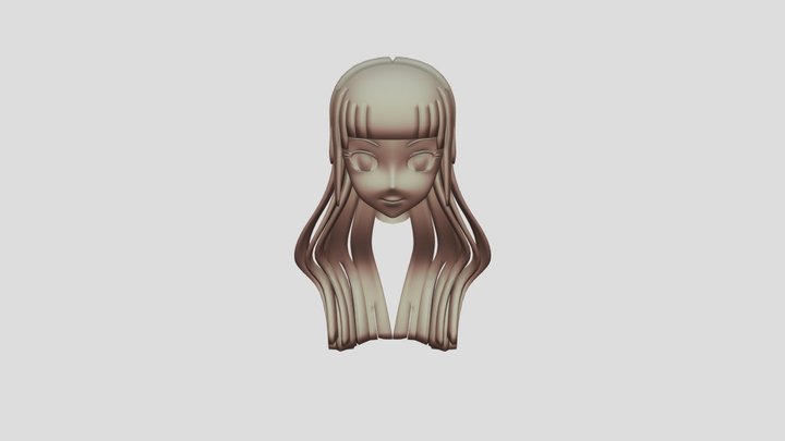 Anime Girl 3D Model