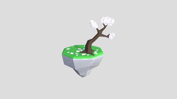 Tree and ground 3D Model