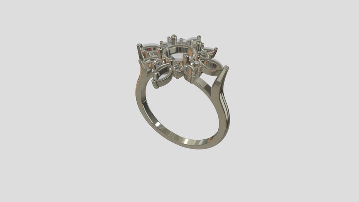 AGRG004 goldring wedding engagement luxury – Kostenloses 3D-Modell STL