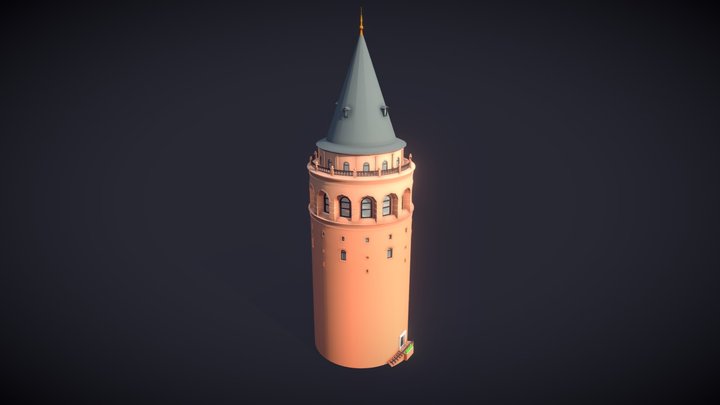 Galata Tower 3D Model