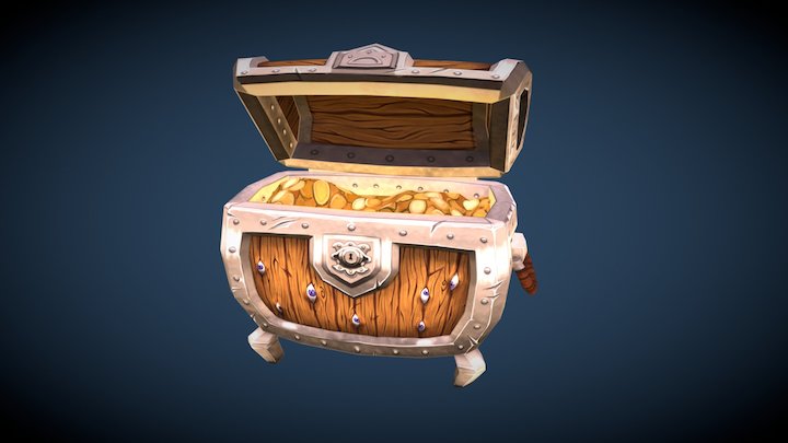 Treasure Chest 3D Model