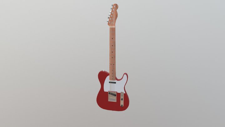 Guitar - Fender Telecaster 3D Model