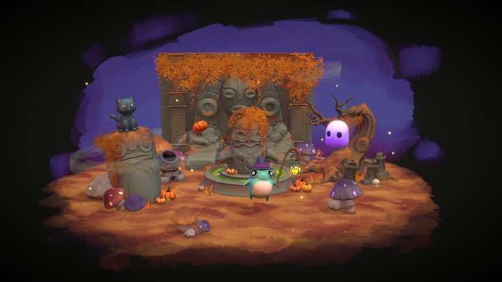 Halloween on Yuki 3D Model