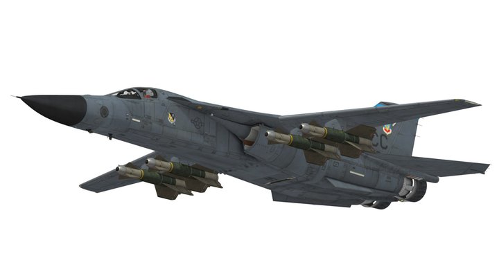 F-111F Aardvark with GBU-15 V.1 – Kostenloses 3D-Modell STL