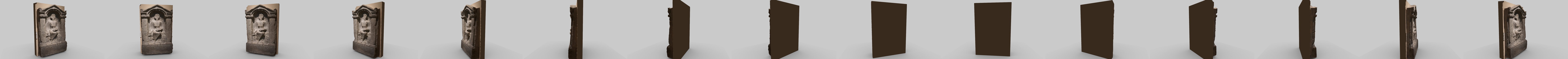 Roman Tombstone Cast 3D Model