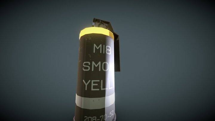 Smoke Grenade 3D Model