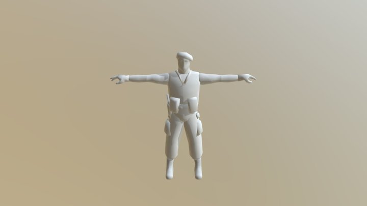 Arab skin character 3D Model