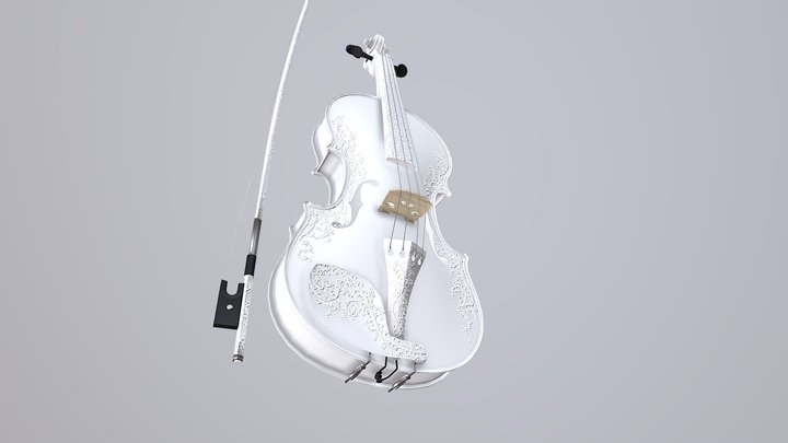 Violin v2 (Game ready) 3D Model
