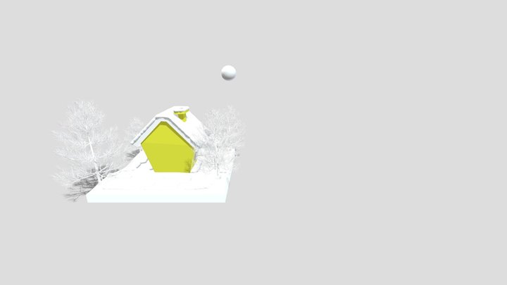 Winter House 3D Model