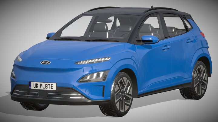 Hyundai KONA electric 2022 3D Model