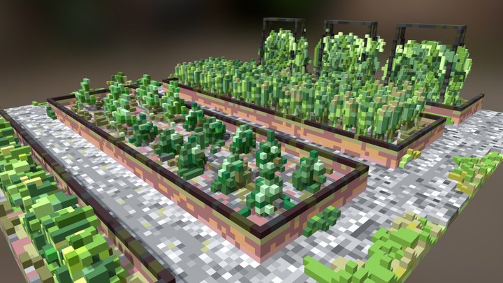 New Years Resolution: Plant a garden (Voxel) 3D Model