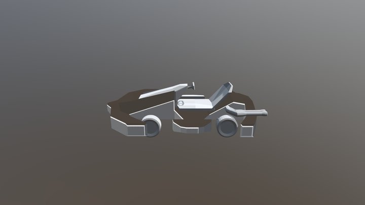 Lowpoly Cart 3D Model