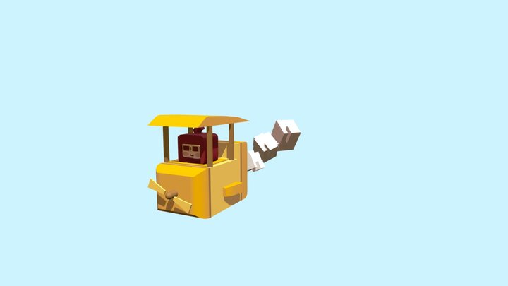 Airplane with Character 3D Model