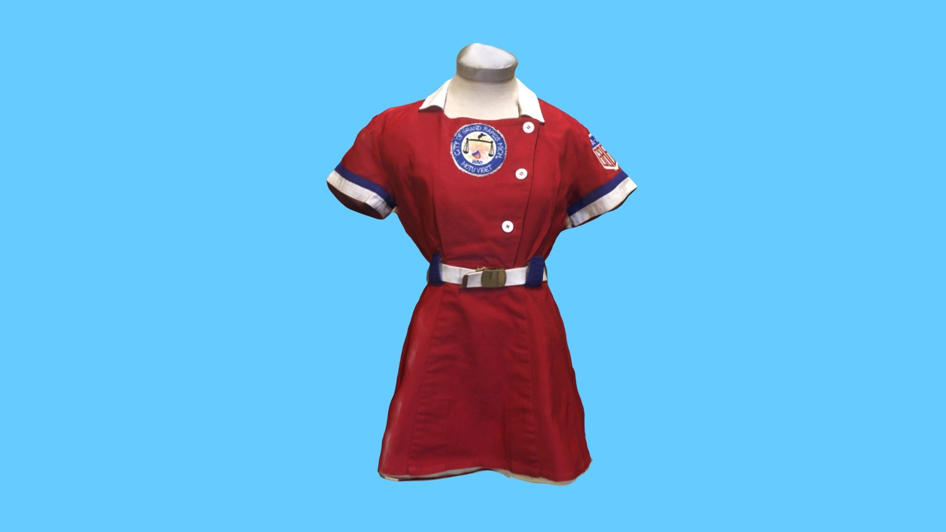 Grand Rapids Chicks Uniform 3D model by Grand Rapids Public Museum
