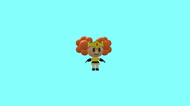 Flying Princess 3D Model