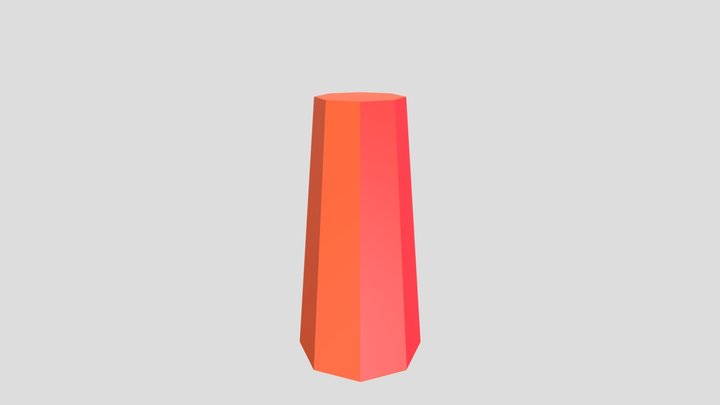 Prisma05 Schief Achtseitig 3D Model