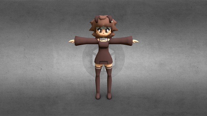 Mimi - CrispyTYPH  Mid-Poly 3D Model