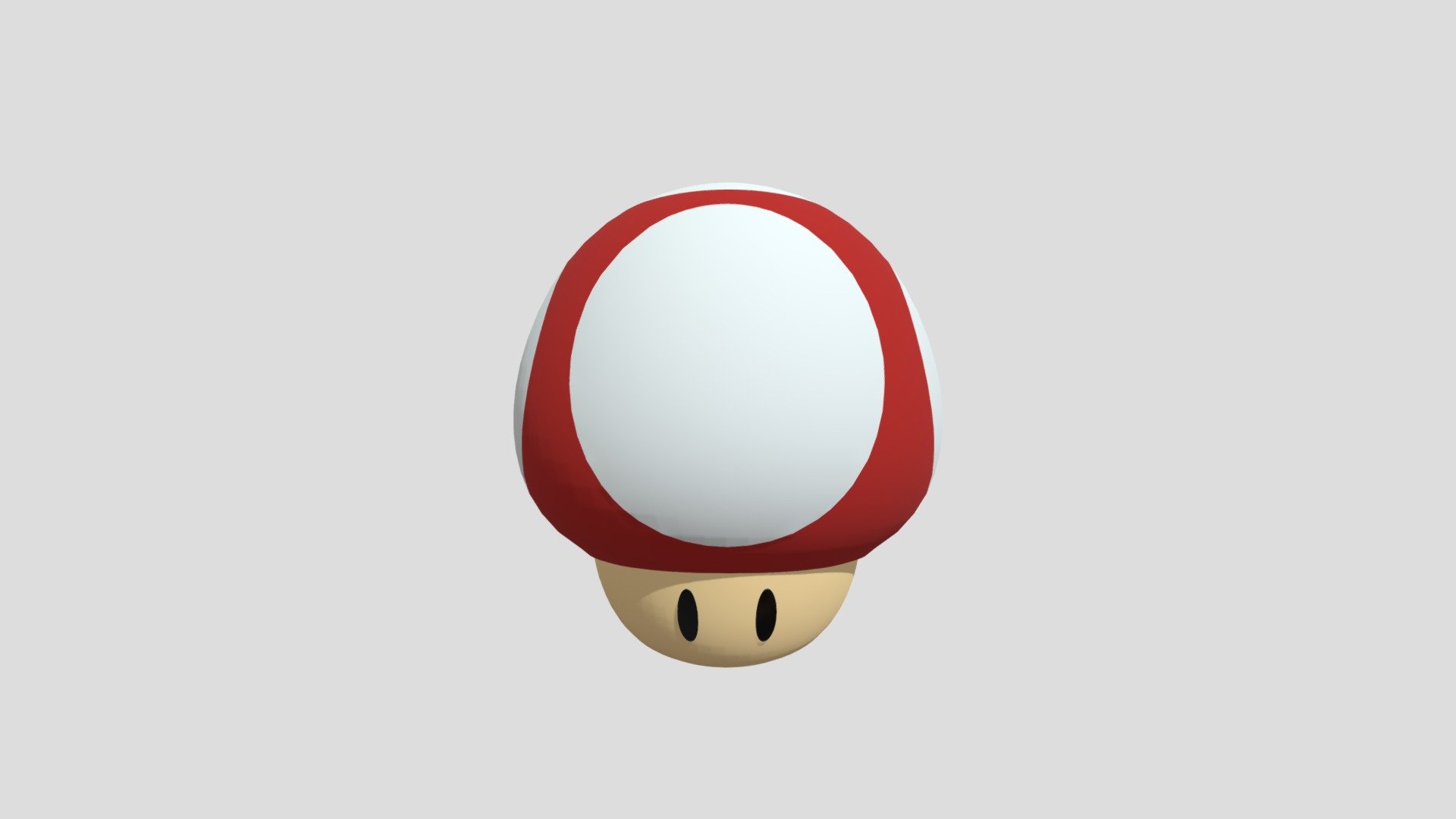 Power Up Mushroom (Blender) Download Free 3D model by Derk3DStuff