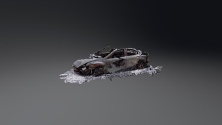 Burned out car 3D Model