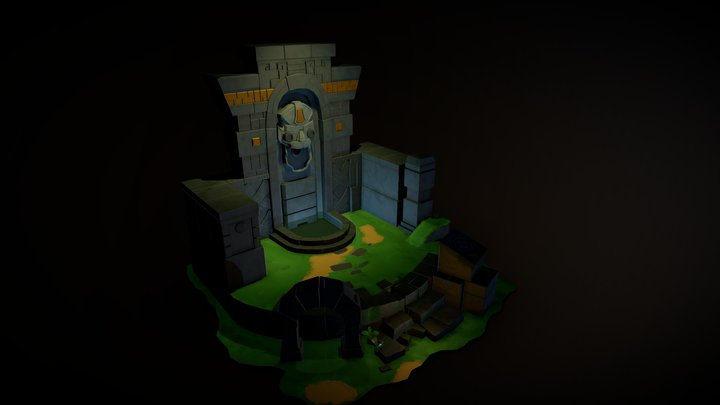 Final_3D Pequeño Templo 3D Model