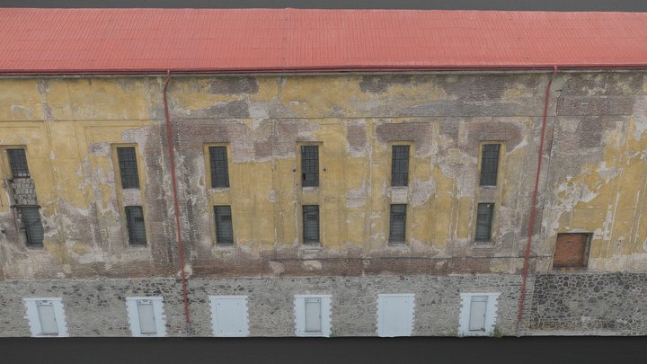 Old dock facade 3D Model
