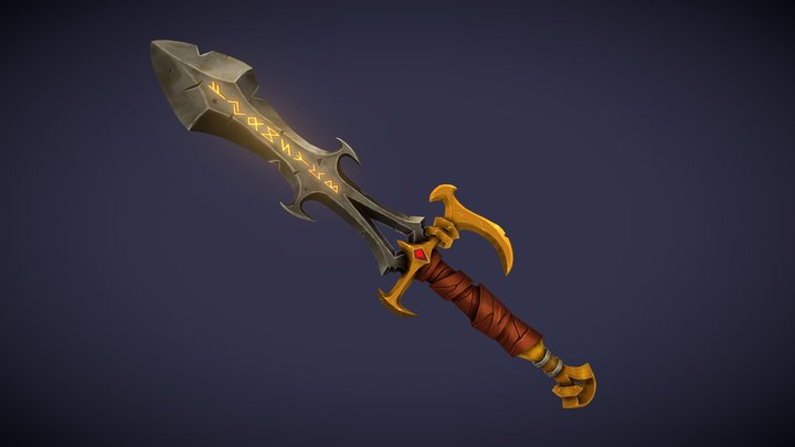 Runeblade of the Forgotten - Weaponcraft 3D Model