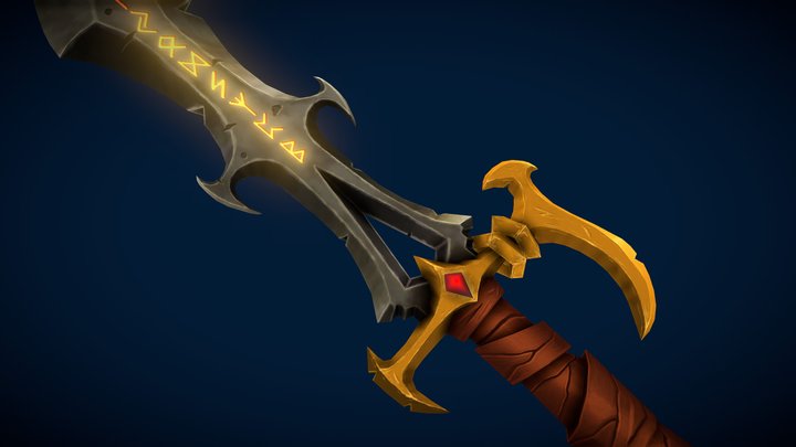 Runeblade of the Forgotten - Weaponcraft 3D Model