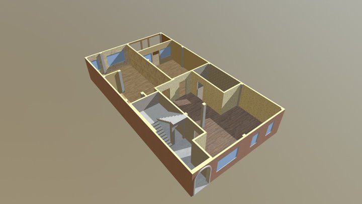 Street_House2.4: Firstfloor 3D Model