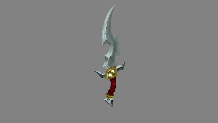Fantasy Dagger 3D Model