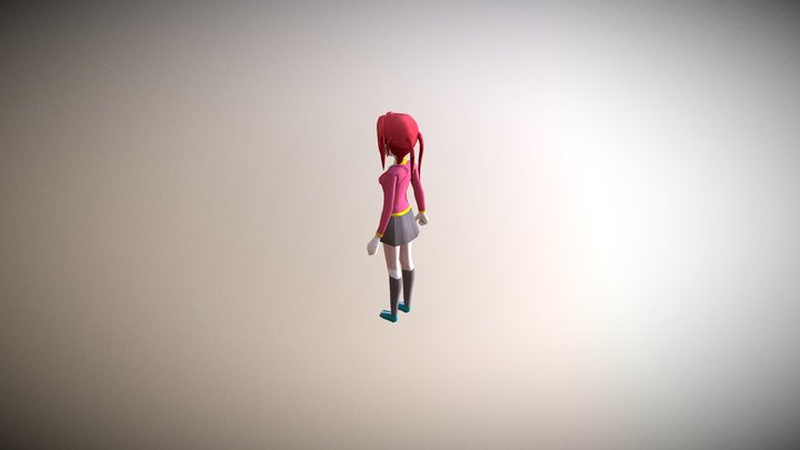 Anime Charcter 3D Model