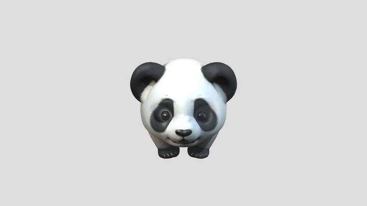 Cute Panda 3D Model