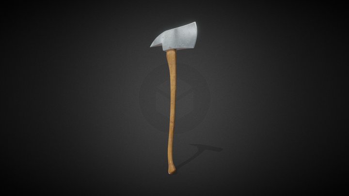 Classic pick head axe 3D Model