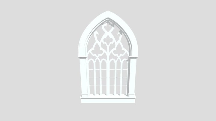 Gothic window 5 3D Model