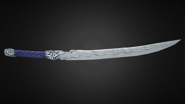 Wind god Sword 3D Model