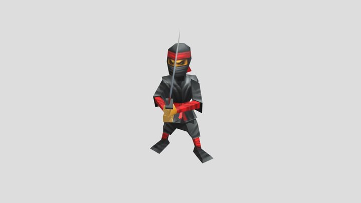 ninja from chicken gun 3D Model